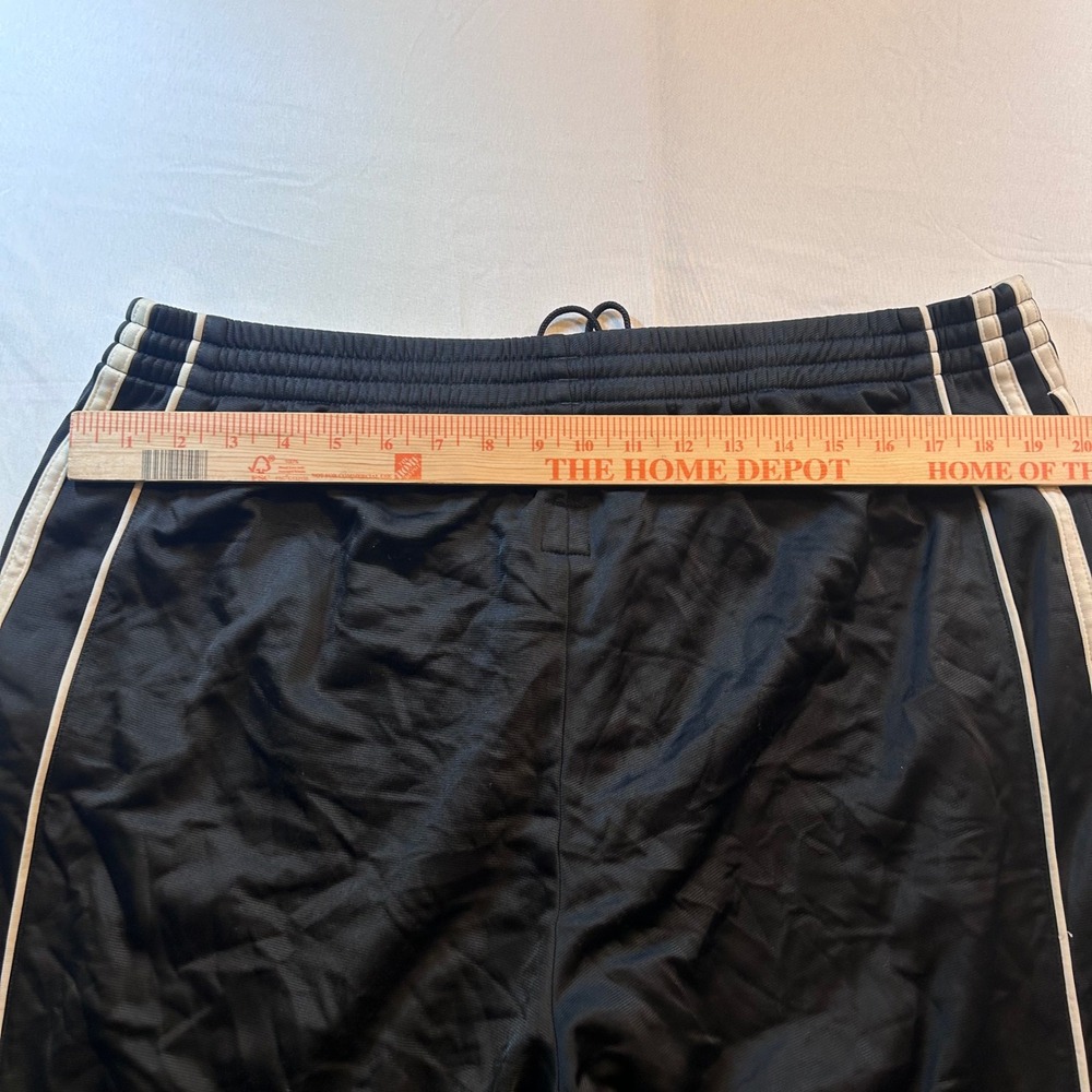 Adidas Originals Mens XL Black White 3-Stripe Trefoil Logo Track Pants XL - Picture 6 of 6